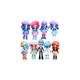 New Set 9PCS My Little Pony Equestria Girls Figures 12cm Monster High Dolls