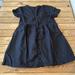 Madewell Dresses | Madewell Button Front Linen Dress Size Medium Women’s Black Short Sleeve | Color: Black | Size: M