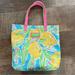 Lilly Pulitzer Bags | Lilly Pulitzer For Estee Lauder Lemon Tote | Color: Blue/Yellow | Size: Os