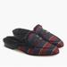 J. Crew Shoes | J. Crew Shoes Faux Fur Academy Penny Loafer Mule In Stripe | Color: Blue/Red | Size: 7