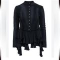 Free People Jackets & Coats | Free People Vintage Military Tapestry Jacket | Color: Black | Size: 0