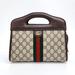 Gucci Bags | Gucci Gg Supreme Web Tote Cum Shoulder Bag [693724] | Color: Brown | Size: Os