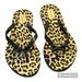 Kate Spade Shoes | Kate Spade Black Leopard Print Flip Flop Thong Sandals | Color: Black/Tan | Size: 9 - 10