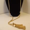 J. Crew Jewelry | J Crew Lariat Style Necklace Gold Tone Chain & Tassels Southwest Vibe | Color: Gold | Size: Os