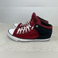 Converse Shoes | Converse Chuck Taylor Men’s Size 9.5 Red Black All-Star High Top Street Shoes | Color: Black/Red | Size: 11.5