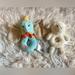 Disney Toys | Baby Plush Rattle Rings Set Of 2 Disney Dumbo Carters White Lamb Gender Neutral | Color: Blue/White | Size: Osbb