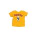 Looney Tunes Short Sleeve T-Shirt: Yellow Solid Tops - Kids Boy's Size 130