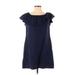 Tommy Bahama Casual Dress - A-Line: Blue Print Dresses - Women's Size Small