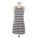 Splendid Casual Dress - Mini Crew Neck Sleeveless: White Print Dresses - Women's Size Medium