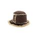 Wilsons Leather Maxima Winter Hat: Brown Color Block Accessories - Women's Size Small