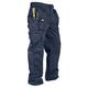 Lee Cooper LCPNT206 Workwear Mens Multi Pocket Easy Care Heavy Duty Knee Pad Pockets Safety Work Cargo Trousers Pants, Navy, 42W/31L