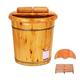 ZXNANA Footbath,Wooden Foot Bath Barrel Wooden Household Durable Health Foot Washing Bucket Foot Tub Solid Wood Foot Bath,a charitable