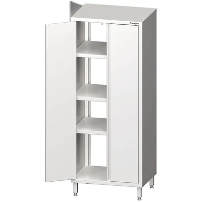 Stalgast Edelstahl Durchreiche-Hochschrank mit Flügeltüren, 1100x500x2000 mm, verschweißt Image