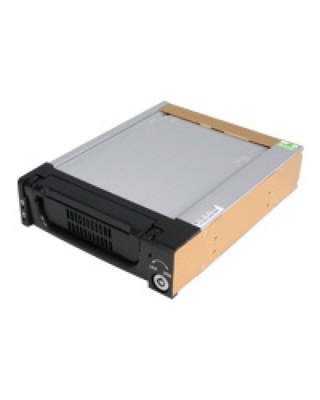 StarTech.com SATA Wechselrahmen 5,25 Zoll Mobiles Festplatten Speicher Rack 3,5" Schwarz Image