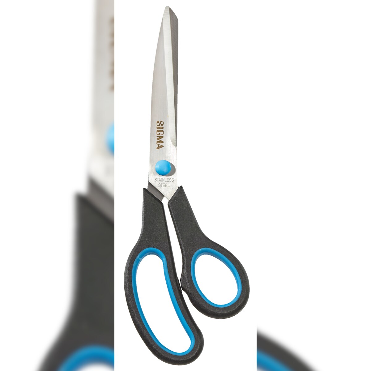SIGMA Schere SC07, 24.6 cm, Edelstahl/Polypropylen, blau/schwarz Image