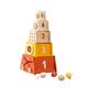 JAYIOLA Stacking Toy Nesting Box Fine Motor Skills Game Wooden Stacking Busy Cubes for