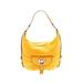MICHAEL Michael Kors Leather Hobo Bag: Yellow Print Bags