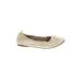 Kenneth Cole New York Flats: Gold Shoes - Women's Size 5 1/2 - Almond Toe