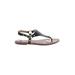 Sam Edelman Sandals: Black Print Shoes - Women's Size 9 - Open Toe