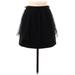 Casual Mini Skirt Mini: Black Bottoms - Women's Size Medium