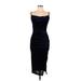 Windsor Cocktail Dress - Midi: Black Solid Dresses - Women's Size Large