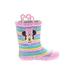 Disney Rain Boots: Pink Print Shoes - Kids Girl's Size 1