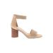 Vince Camuto Heels: Tan Solid Shoes - Women's Size 10 - Open Toe