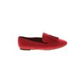 J.Crew Factory Store Flats: Red Print Shoes - Women's Size 9 1/2 - Almond Toe