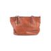 Fossil Leather Tote Bag: Pebbled Tan Solid Bags