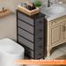 Vertical Narrow 5 Drawers Chest Of Dresser Storage Tower Cabinet Bedroom Organizer