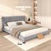 Elegant Design Queen Size Platform Bed