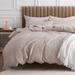 Cotton Duvet Cover King - 100% Cotton Waffle Weave Duvet Cover, Soft and Breathable King Duvet Cover Set for All Season