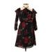 Cupcakes & Cashmere Casual Dress - Mini: Black Floral Dresses - New - Women's Size Small