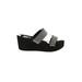 Yellow Box Sandals: Slide Platform Casual Black Shoes - Women's Size 7 - Open Toe