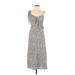 Club Monaco Casual Dress - Midi Sweetheart Sleeveless: Gray Dresses - Women's Size 0