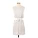 Dolan Casual Dress - Mini Crew Neck Sleeveless: Ivory Dresses - Women's Size X-Small