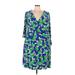 Lauren by Ralph Lauren Casual Dress - Sheath V-Neck 3/4 sleeves: Green Dresses - Women's Size 20