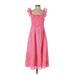 Vineyard Vines Casual Dress - Midi Square Sleeveless: Pink Dresses - Women's Size X-Small