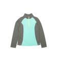 The North Face Fleece Jacket: Teal Marled Jackets & Outerwear - Kids Boy's Size 10