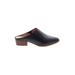 Madewell Mule/Clog: Black Solid Shoes - Women's Size 6 1/2 - Almond Toe