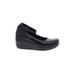 Clarks Wedges: Black Solid Shoes - Women's Size 8 1/2 - Round Toe