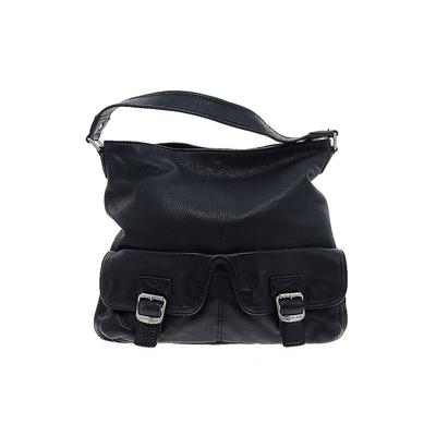MICHAEL Michael Kors Leather Hobo Bag: Black Bags