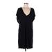 Victoria's Secret Casual Dress - Shift: Black Solid Dresses - Women's Size Medium