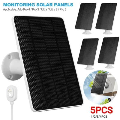 10w Solar panel für Arlo Ultra/Ultra 2/Pro 3/Pro 4/Pro 3 wasserdichte Flutlicht kamera mit drehbarer Halterung 9,8 ft Stromkabel