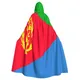 Erwachsener Umhang Umhang Kapuze Eritrea Flagge mittelalter liches Kostüm Hexe Wicca Vampir Elf