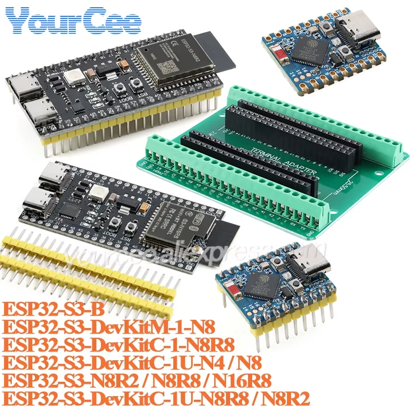 Entwicklungsboard-Modul der ESP32-S3-S3-S3-S3-DevKitC-1 DevKitM-1 1U-N4 N8 N8R2 N16R8 ESP32 S3-Zero WiFi Wireless-Modul Image