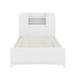 Latitude Run® Twin Size Platform Bed w/ Trundle & Light Strip Design In Headboard in White | Wayfair DC13E4A8D68546C5A768C59E7E2FA6E7