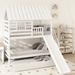 Harper Orchard Twin Over Twin House Bunk Bed w/ Trundle & Slide, Storage Staircase | Wayfair 0A4864ED07D24E69B76DC7461244DE2A