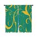Orren Ellis Floral Window Curtains Art Curly motifs Drapes - 2 Panels | 56" W x 80" L | Wayfair C8C6D4342DE64DACBE48C0F9502E856F
