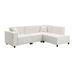 Brown Sectional - Latitude Run® Modern Minimalist Style 5-seat Sectional Sofa, L-shaped Couch Set w/ Chaise Lounge | Wayfair